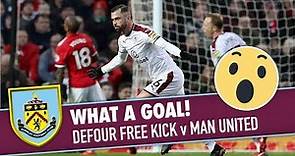 FREE KICK TO DIE FOR | Defour's Spectacular Free Kick v Man United