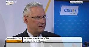 CSU-Parteitag: Interview mit Joachim Hermann am 20.11.2015