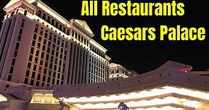All Restaurants at Caesar’s Palace Las Vegas