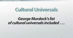 George Murdock's Sociology | Contributions & Accomplishments