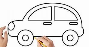 Cómo dibujar un carro | Dibujos sencillos