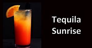 Tequila Sunrise Cocktail Drink Recipe