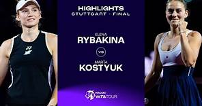 Elena Rybakina vs. Marta Kostyuk | 2024 Stuttgart Final | WTA Match Highlights
