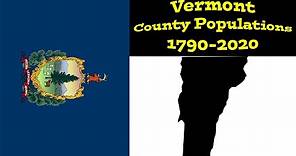 Vermont County Populations | 1790-2020