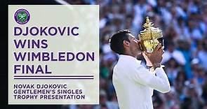 Gentlemen's Singles Trophy Presentation | Wimbledon 2022