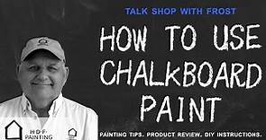How to paint chalkboard paint | Turn any wall into a Blackboard