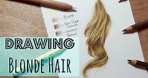 Drawing Tutorial: Realistic Blonde Hair In Coloured Pencil