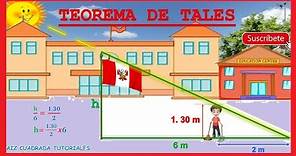 TEOREMA DE TALES - Mejor explicación y ejemplos.