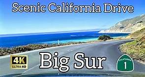[4K] Scenic California Drive. Big Sur. Most scenic driving route in the United States