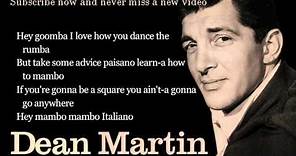 Dean Martin - Mambo Italiano - Lyrics