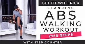 Standing Abs Walking Workout | 2150 Steps in 17 Minutes | Walk To The Beat