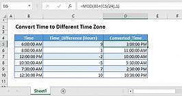 Convert Time Zones in Excel & Google Sheets - Automate Excel