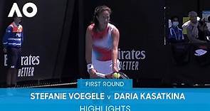Stefanie Voegele v Daria Kasatkina Highlights (1R) | Australian Open 2022