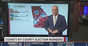 Georgia presidential election results at 3:00 a.m.