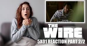 THE WIRE 5X01 "MORE WITH LESS" REACTION PART 2/2