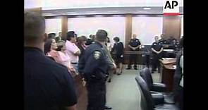 A 19-year-old man flew into a rage in a Houston courtroom today after a Harris County jury sentenced