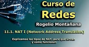 Curso de Redes 11.1. NAT I (Network Address Translation).