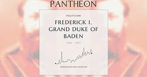 Frederick I, Grand Duke of Baden Biography - Grand Duke of Baden from 1858 to 1907