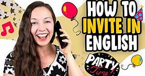 How to INVITE in English: Daily life English lesson