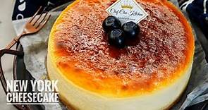 「簡易食譜」如何製作紐約芝士蛋糕/How to make NEW YORK Cheese Cake easy recipe/紐約經典重乳酪蛋糕食譜