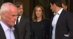 Felicity Huffman departs courthouse following sentencing