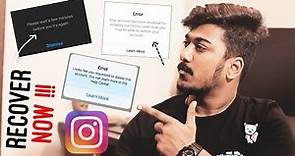 How to Restore a Permanently Deleted Instagram Account ?