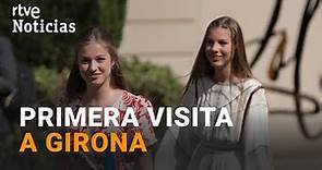 LEONOR de BORBÓN recibida en GIRONA entre PITOS y APLAUSOS, y sin NADIE del GOBIERNO CATALÁN | RTVE