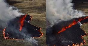 冰島火山噴發影片曝！　俯拍地表像燒出大洞 | ETtoday國際新聞 | ETtoday新聞雲