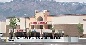 Some Regal movie theaters to open in Albuquerque, Santa Fe