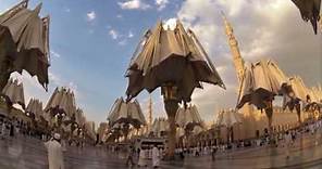 Las increíbles sombrillas gigantes en La Meca, Arabia Saudita