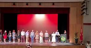 Graduation ceremonies from Fox Lane Middle School