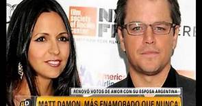 Matt Damon, enamorado - Telefe Noticias
