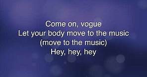 Vogue - Madonna (Lyrics)