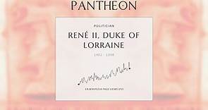 René II, Duke of Lorraine Biography - Duke of Lorraine from 1473 to 1508