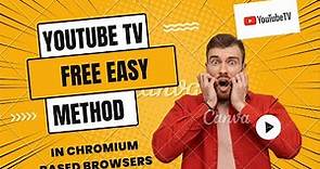 Get YouTube TV on your PC or Laptop for FREE no cost to buy smart tv!