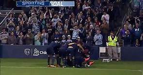 Dom Dwyer opens the scoring for Sporting KC with a rocket.