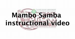 MAMBO SAMBA instructional video