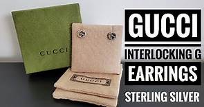 Gucci Interlocking G Earrings in Sterling Silver