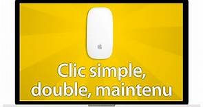 Tutoriel Mac - Les différents types de clic clis simple, double clic, clic droit, etc