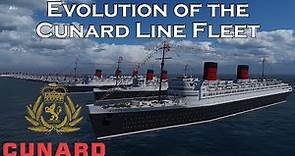 Evolution of the Cunard Line Fleet (3D)