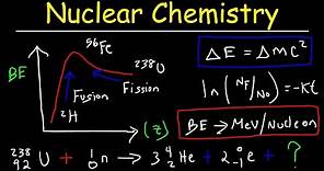 Nuclear Chemistry & Radioactive Decay Practice Problems