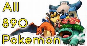 Complete pokemon list with names and pictures 890