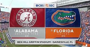 SEC on CBS intro | 1 Alabama @ 11 Florida | 9/18/2021