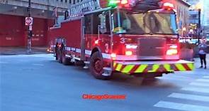 Chicago Fire Department Truck 3 & Engine 42 Responding