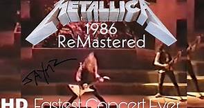 HD Metallica 1986 Live Toronto | The Fastest Metallica Concert Ever | James Hetfield Full Power