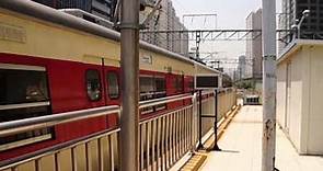 Seoul Metro Line 1 train leaving Sindorim