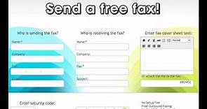 Send an online FAX for FREE No Hidden fees NO Credit Card