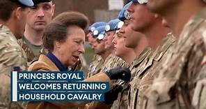 Princess Anne welcomes UK troops home after eventful Cyprus deployment