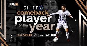 Who doesn't love a good comeback story | Elijah Wynder is the USL Comeback Player of the Year
