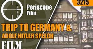 1938 FASCIST GERMANY - Trip to Germany & Adolf Hitler Speech in Color 3275